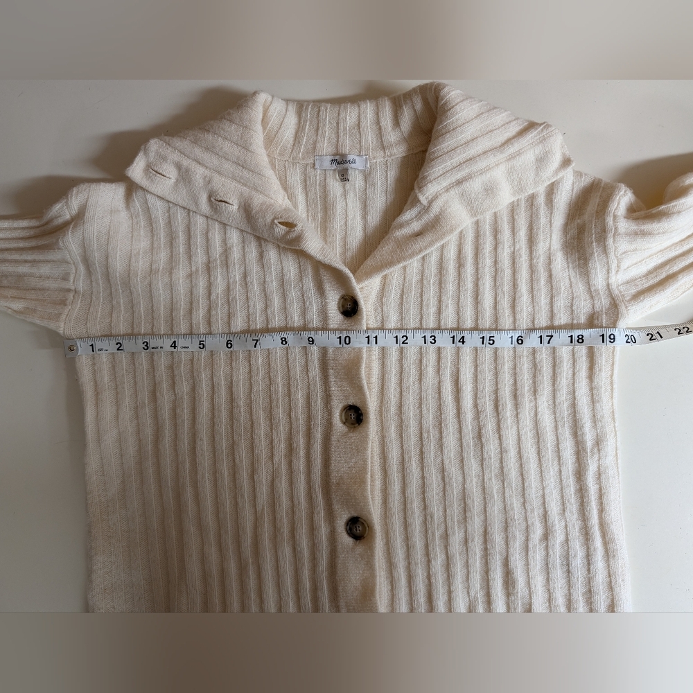 Madewell Ribbed Wool Cardigan Sweater - Picture 6 of 8